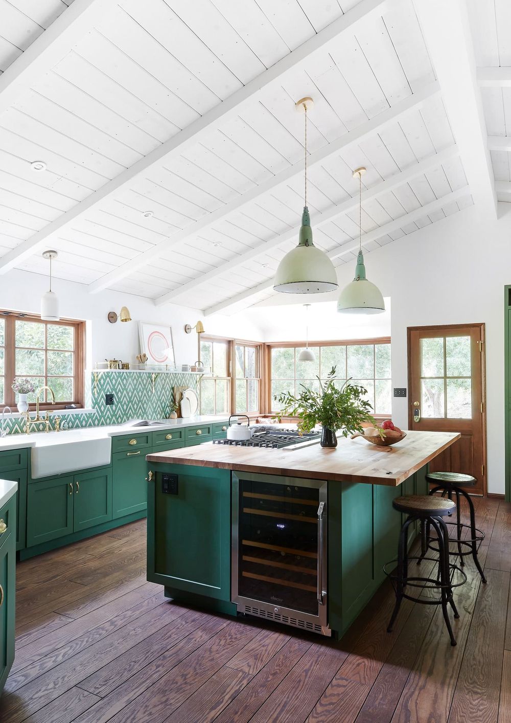 Kitchen Island with Storage via Faith Blakeney