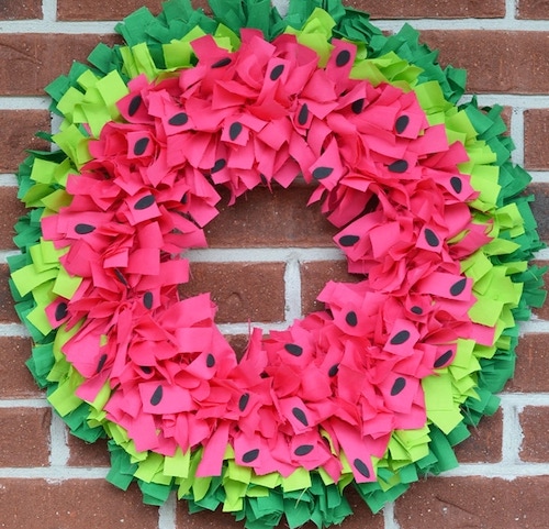 Watermelon Wreath DIY