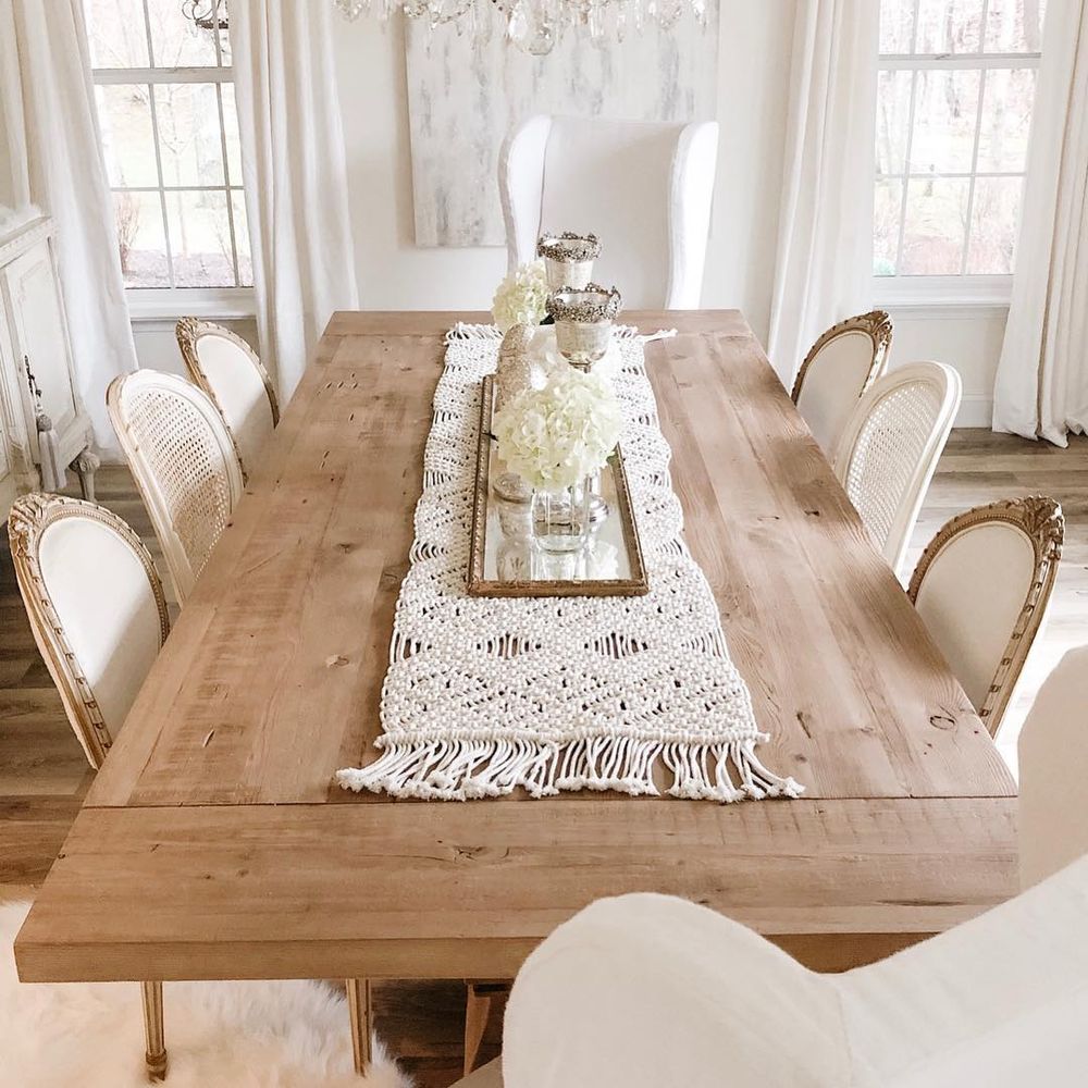 cherry wood pedestal dining table