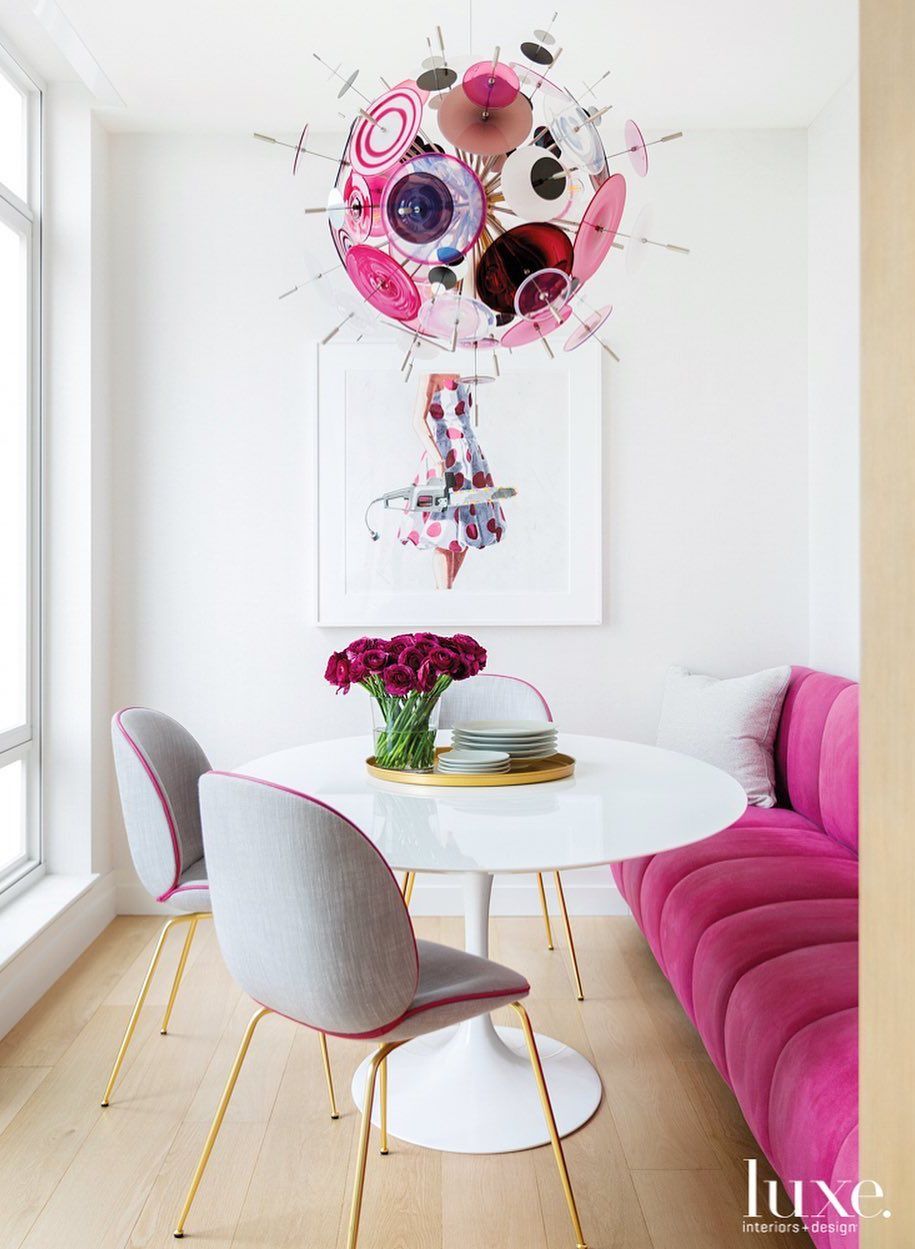 Glam Breakfast Nook via @drake__anderson for Luxe Mag