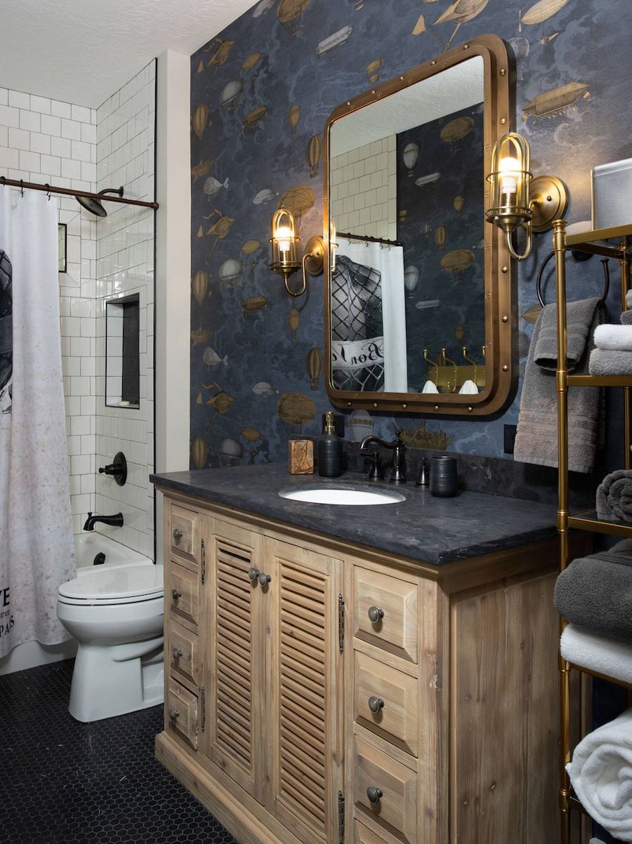 Nautical Bathroom Decor via Tradewinds General Contracting