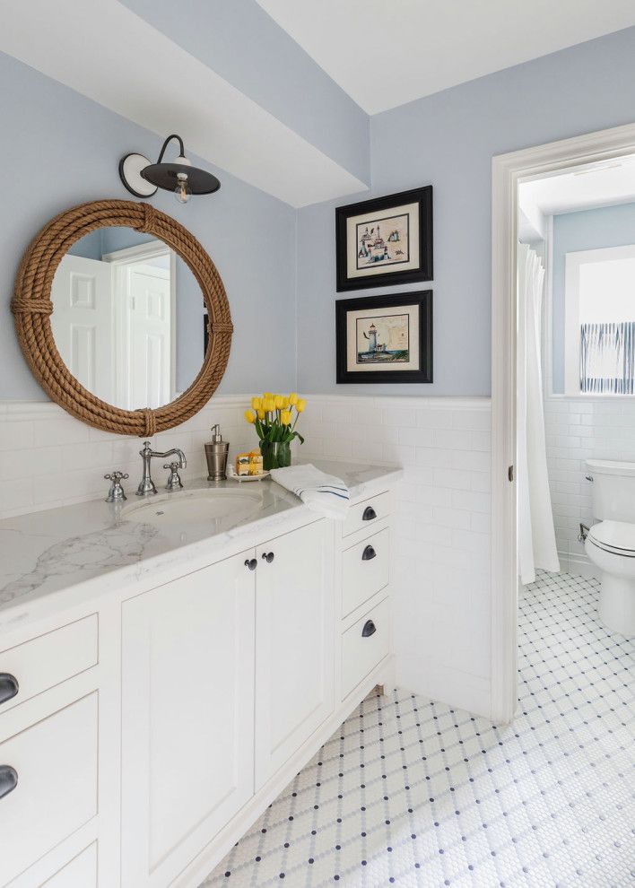 Nautical bathroom design via Cindy Aplanalp Chairma Design Group