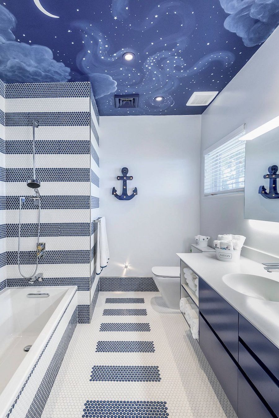 Nautical bathroom design via Eclipse Design Studio LLC