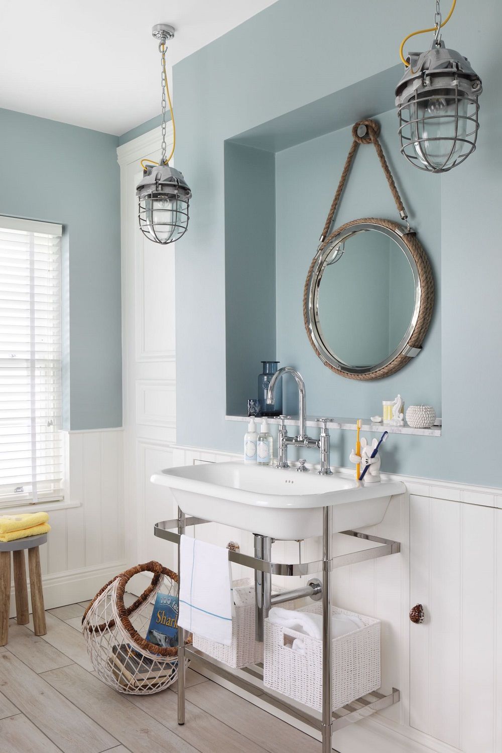 Nautical Themed Bathroom Cabinets Everything Bathroom   Nautical Bathroom Design Via Oliver Burns 