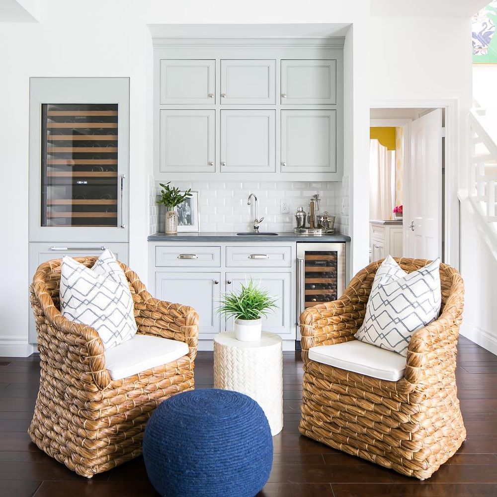 small wicker accent chair