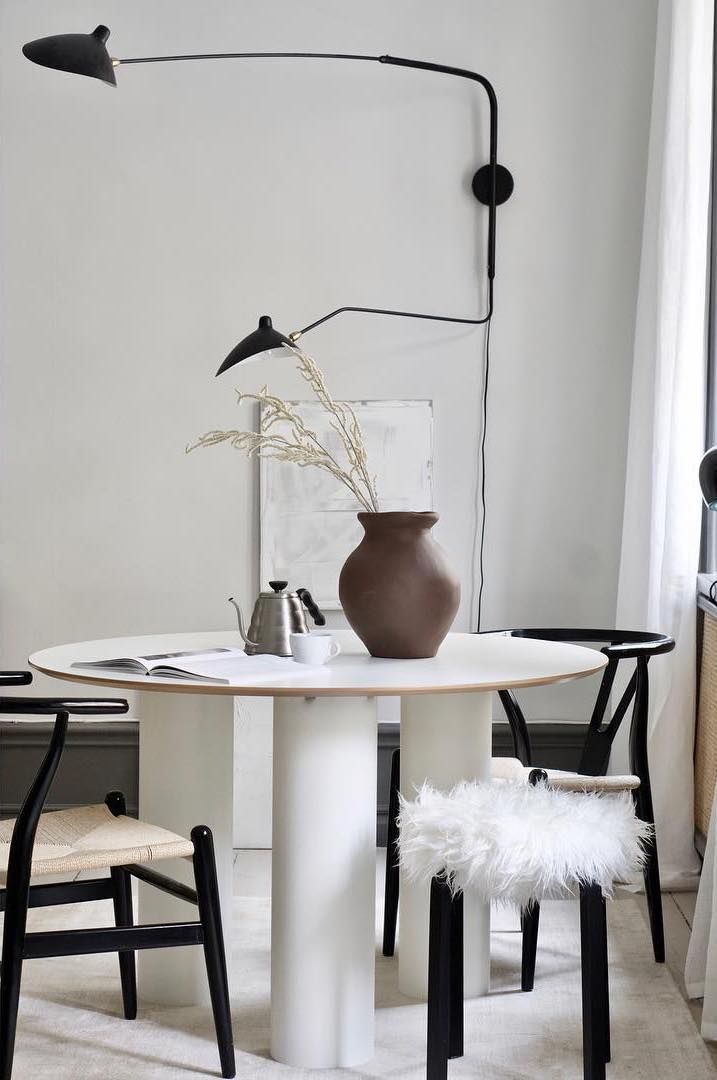 Minimalism Scandinavian Dining Room via @an.interior.affair