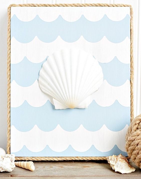 Nautical Wood Art for Beach Homes DIY via pumpkinandaprincess