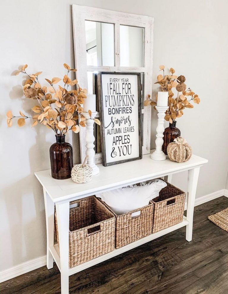 21 Creative Fall Entryway Decor Ideas