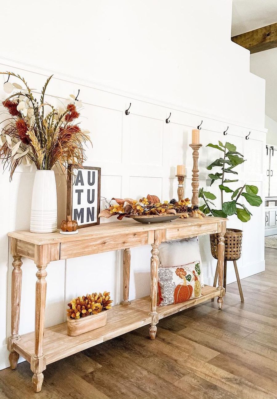 Fall Entryway Decor Ideas jessiethomasdesigns