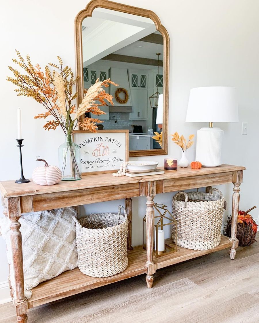 Fall Entryway Decor Ideas thewhitehouseonpineridge