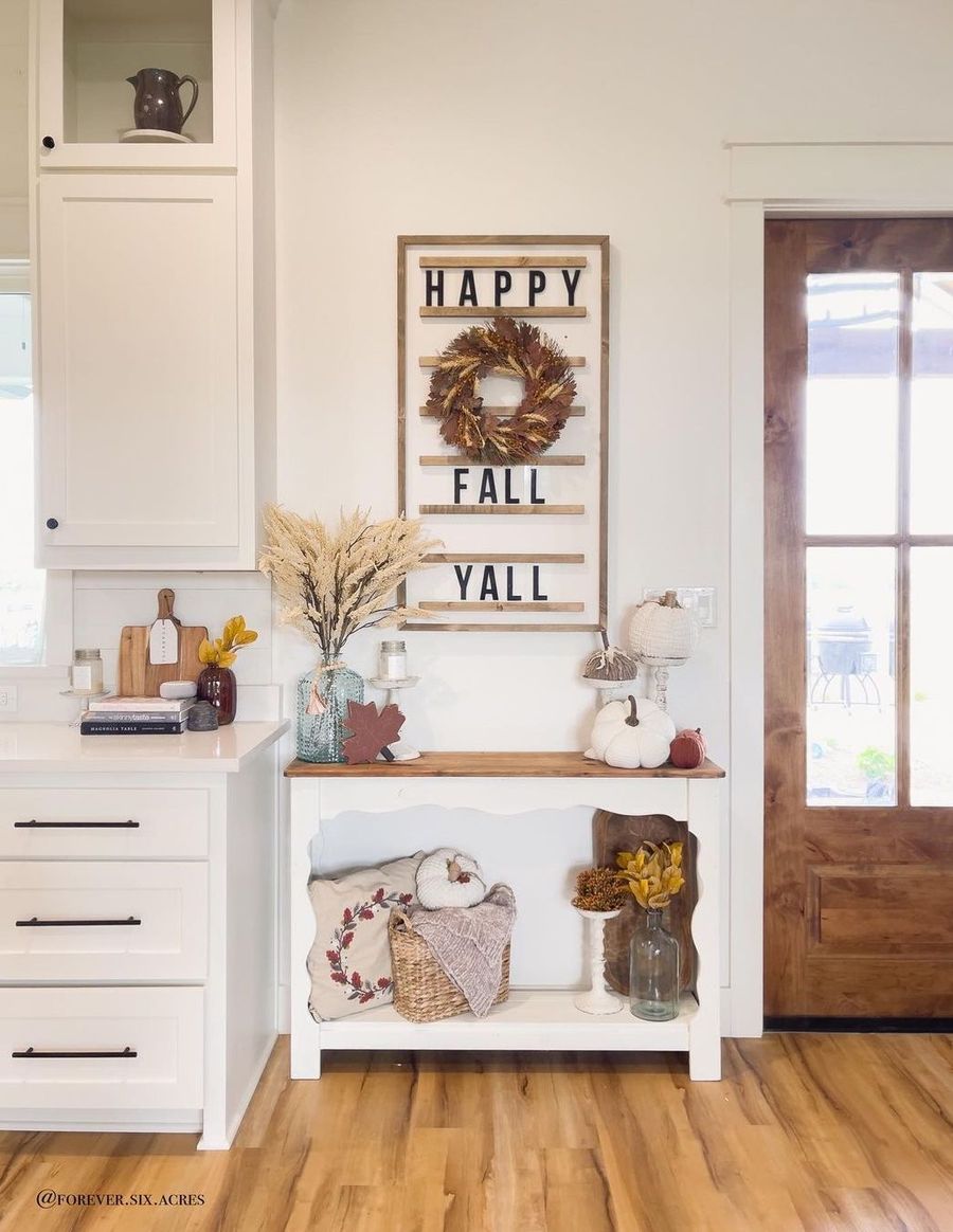 Fall wall decor and art ideas via forever.six.acres