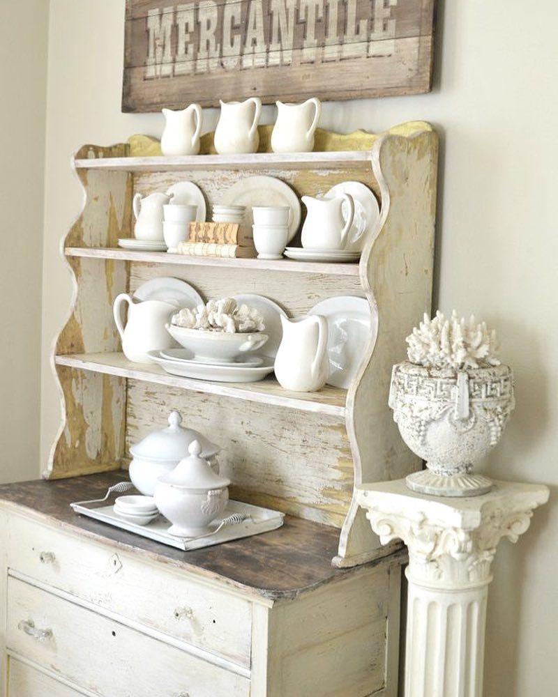 French Country Hutch via @fadedcharmliving