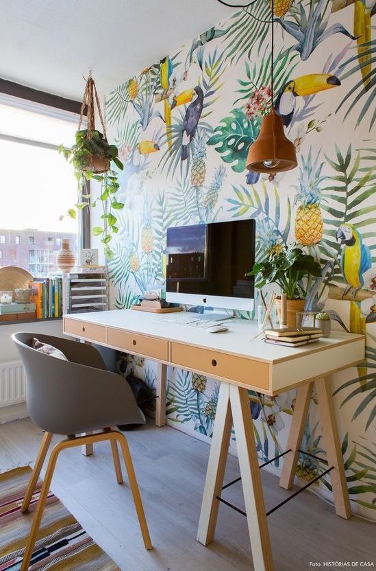 tropical desk chair