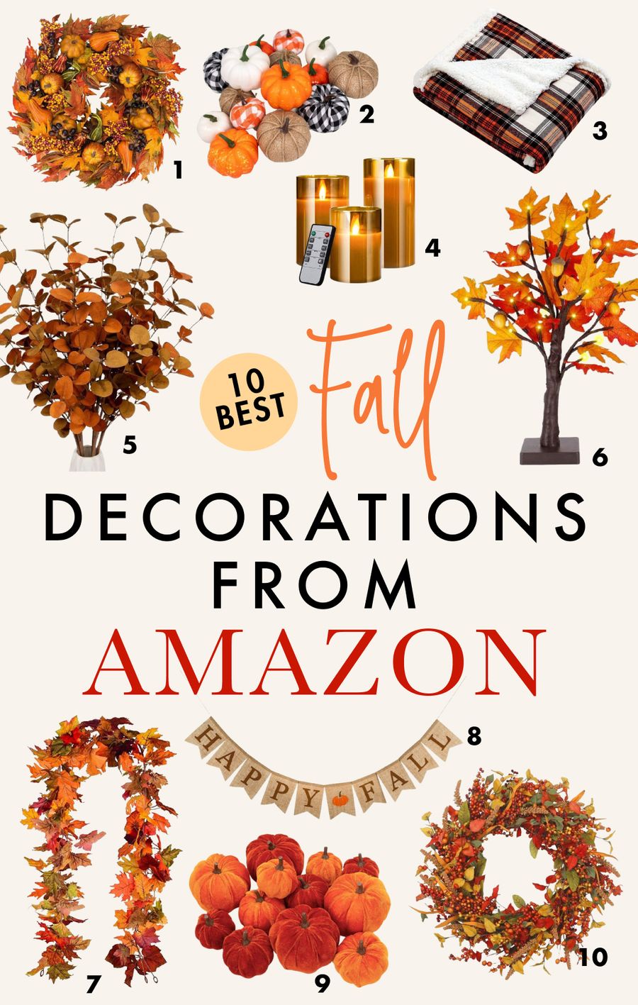 Fall Decorations from Amazon