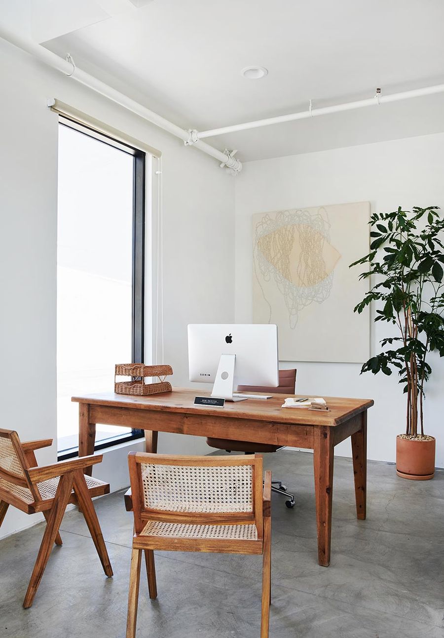 Minimalist Office Design Via Melanie Burstin Design 