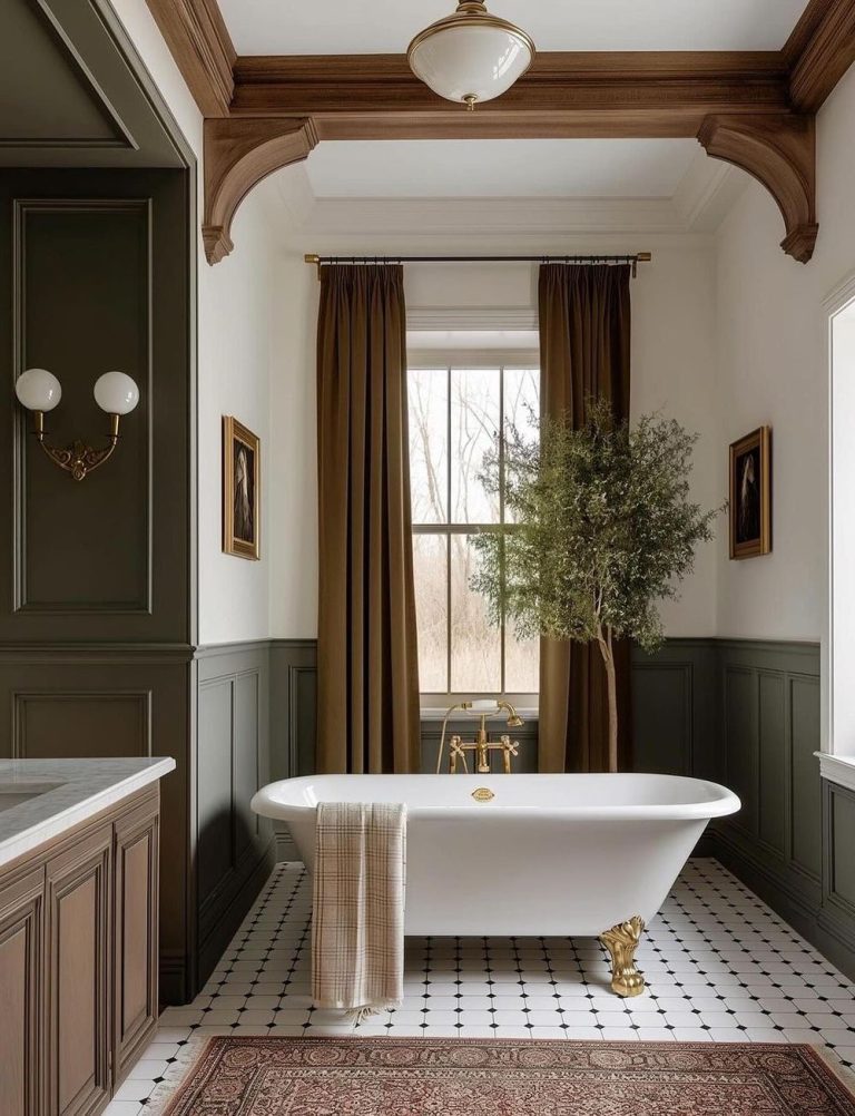 27 Vintage Bathroom Design Ideas to Transport You to a Bygone Era