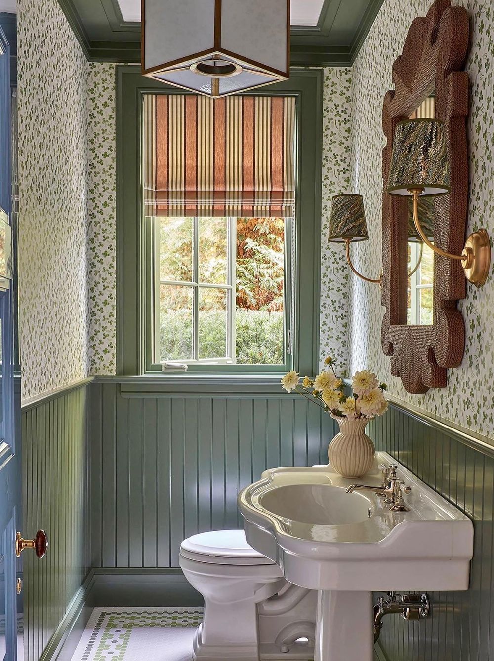 Vintage bathroom ideas Green Beadboard Wall Panels marshallwatsoninteriors