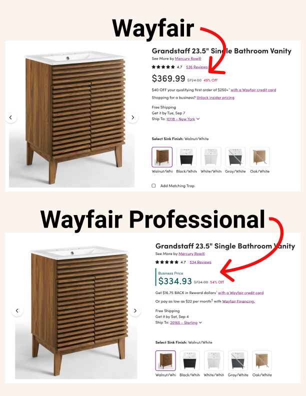 Wayfair Pro Pricing - Wayfair Professional Review