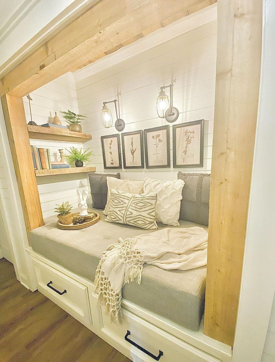 Farmhouse Reading Nooks via our_reclaimed_home