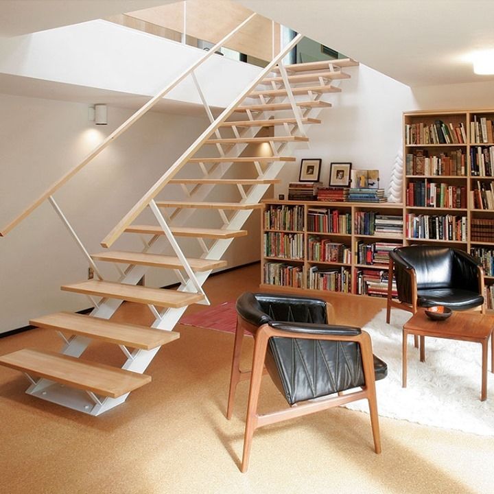 Mid-Century Modern Staircase Ideas via @theatomicranch