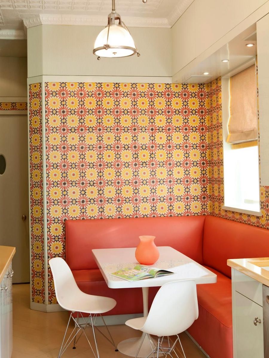 mid century kitchen nook