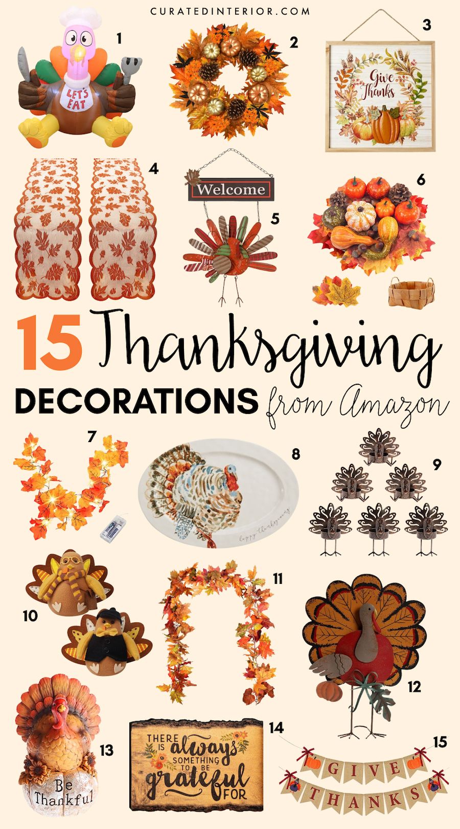 Thanksgiving Decorations from Amazon