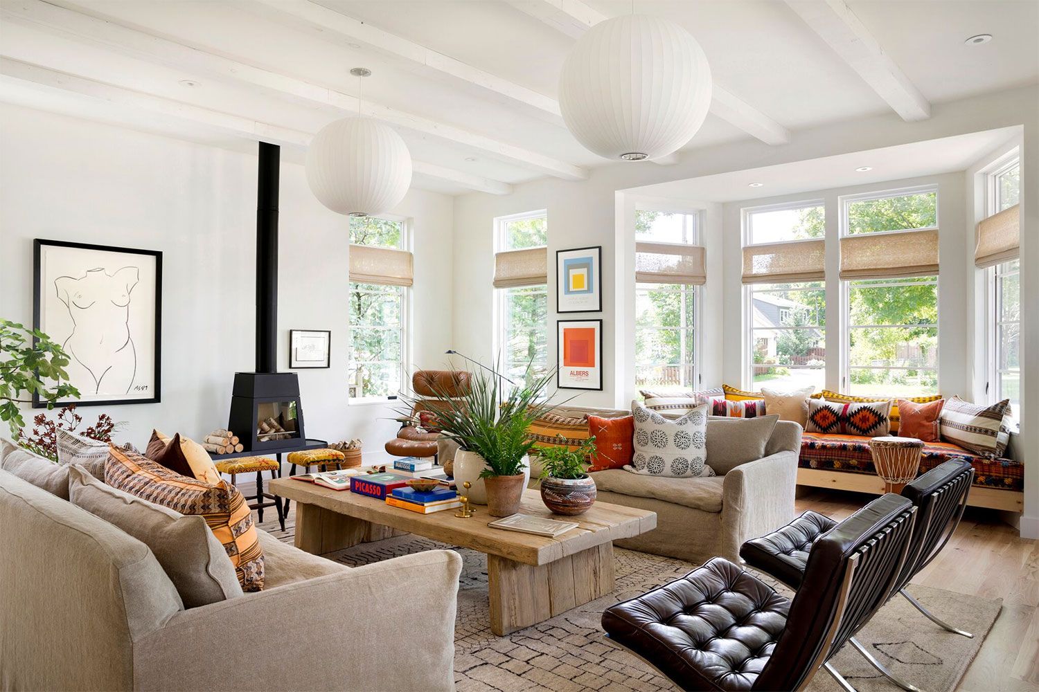 Southwestern decor living room reclaimed wood coffee table lucyinteriordesign