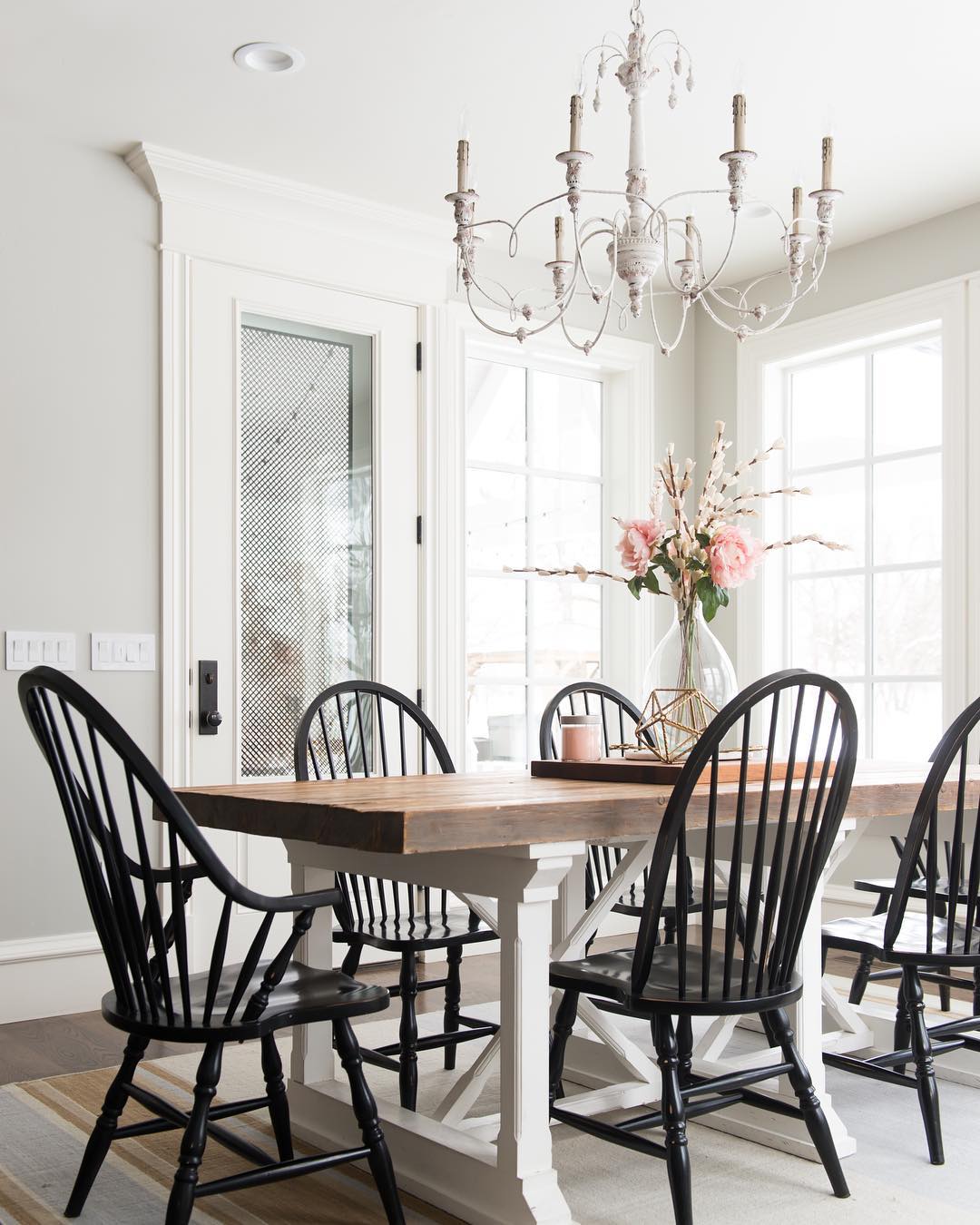 Spindle Back Chairs - @rebekahwestoverinteriors