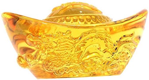 Golden Ingot Citrine Ingot Chinese Yuan