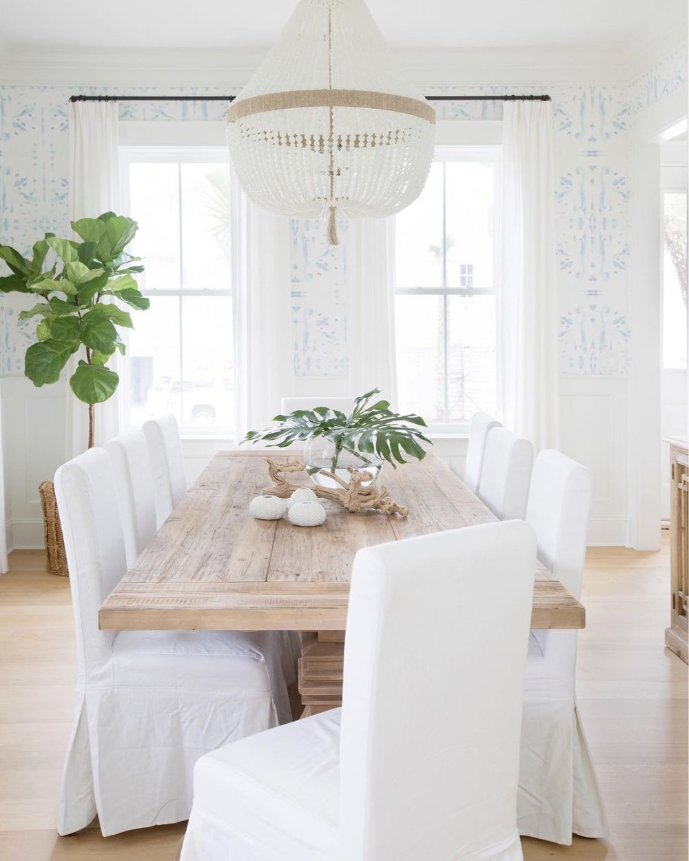 Modern coastal driftwood dining room meganmolten