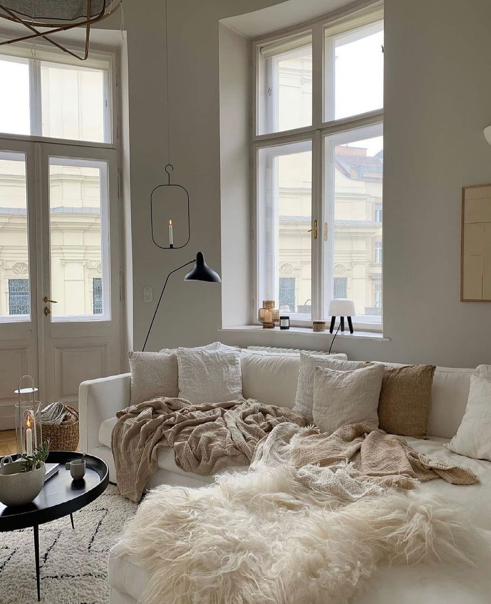 Beige Living Room via @seventeenandfive