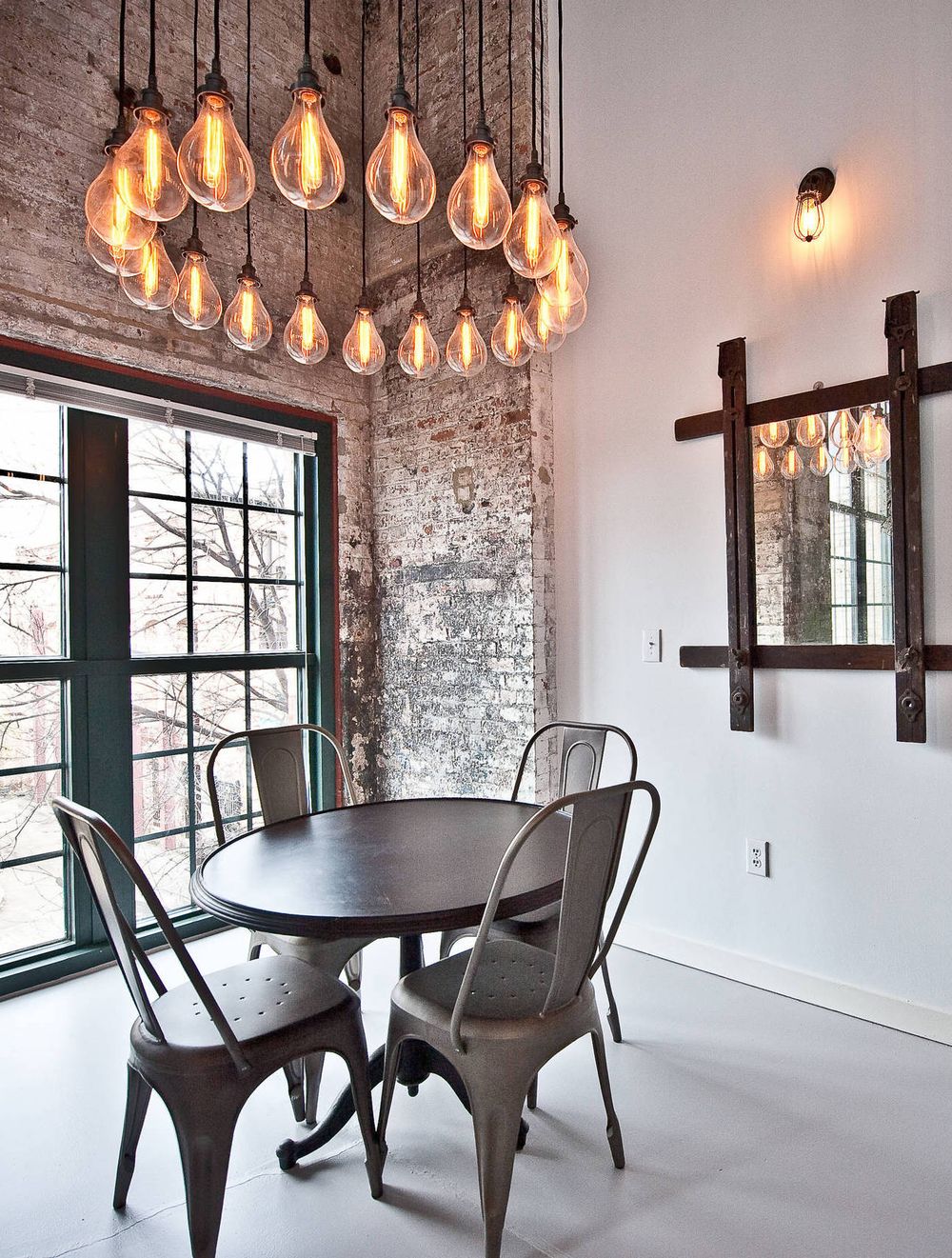 Industrial Breakfast Nook ideas via Heirloom Design Build