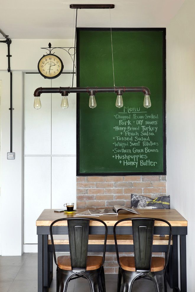 Industrial Breakfast Nook ideas via R S W Studio