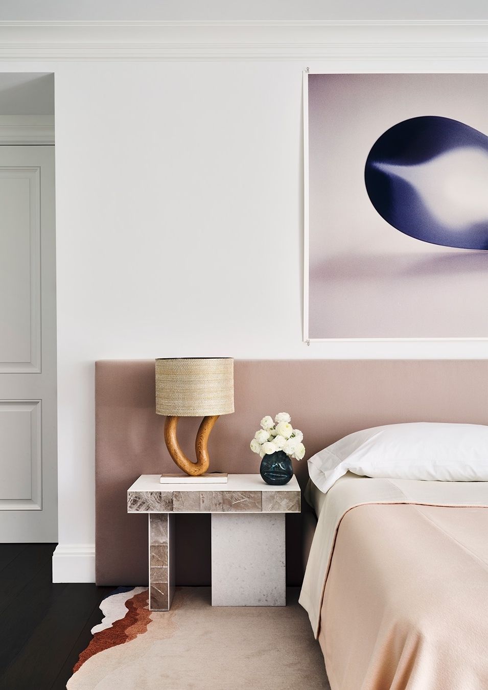Modern bedroom design Mattia Bonetti nightstand via nicolehollissf