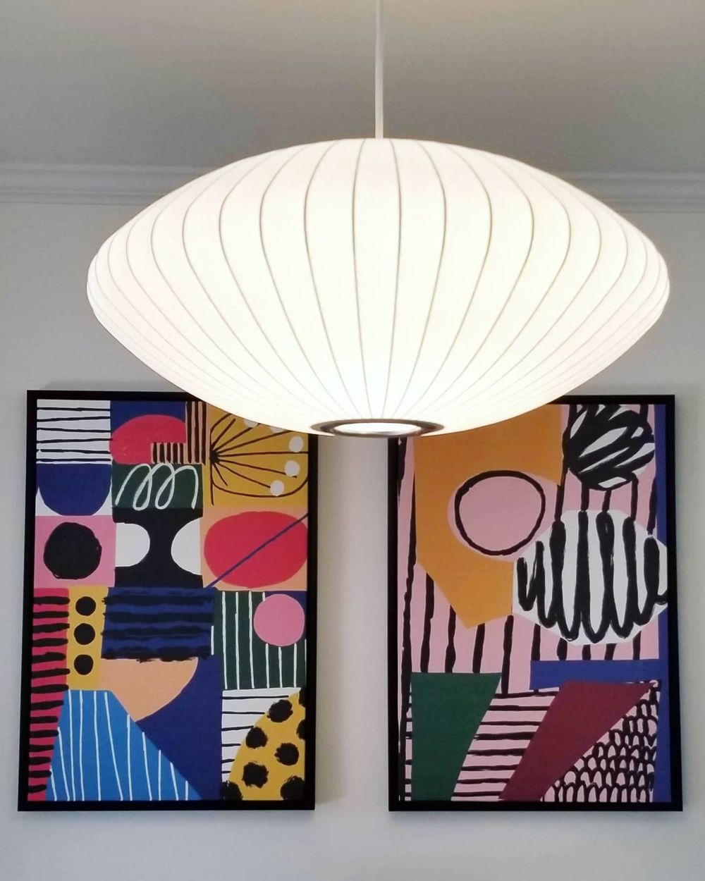 Mid century modern on sale pendant light