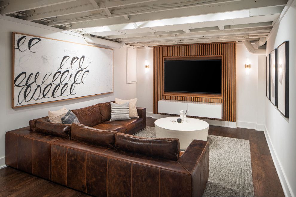 Basement ideas Home Theater via JS Brown and Co
