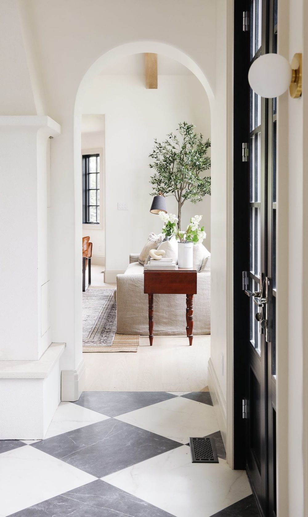 Narrow Arched Doorway idea via chrislovesjulia