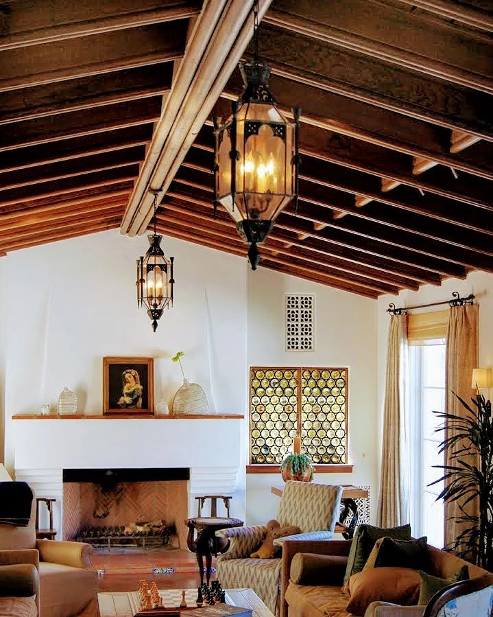 Spanish Style House Interior   Spanish Decor Ceiling Lanterns Holroydstudios 