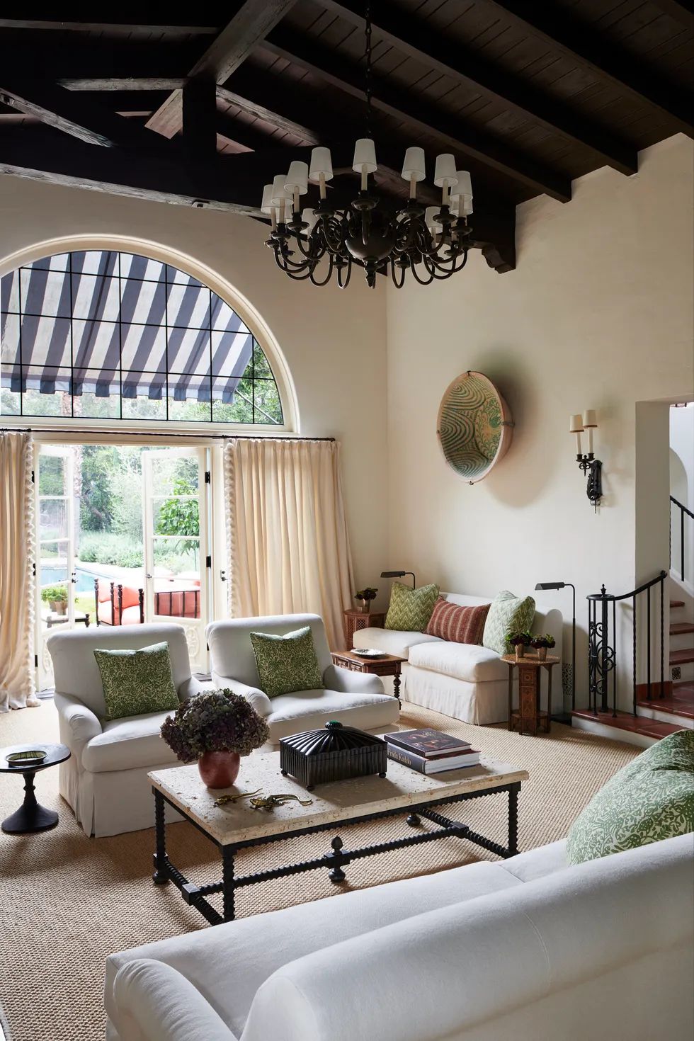 Living Room In Spanish Style Cabinets Matttroy