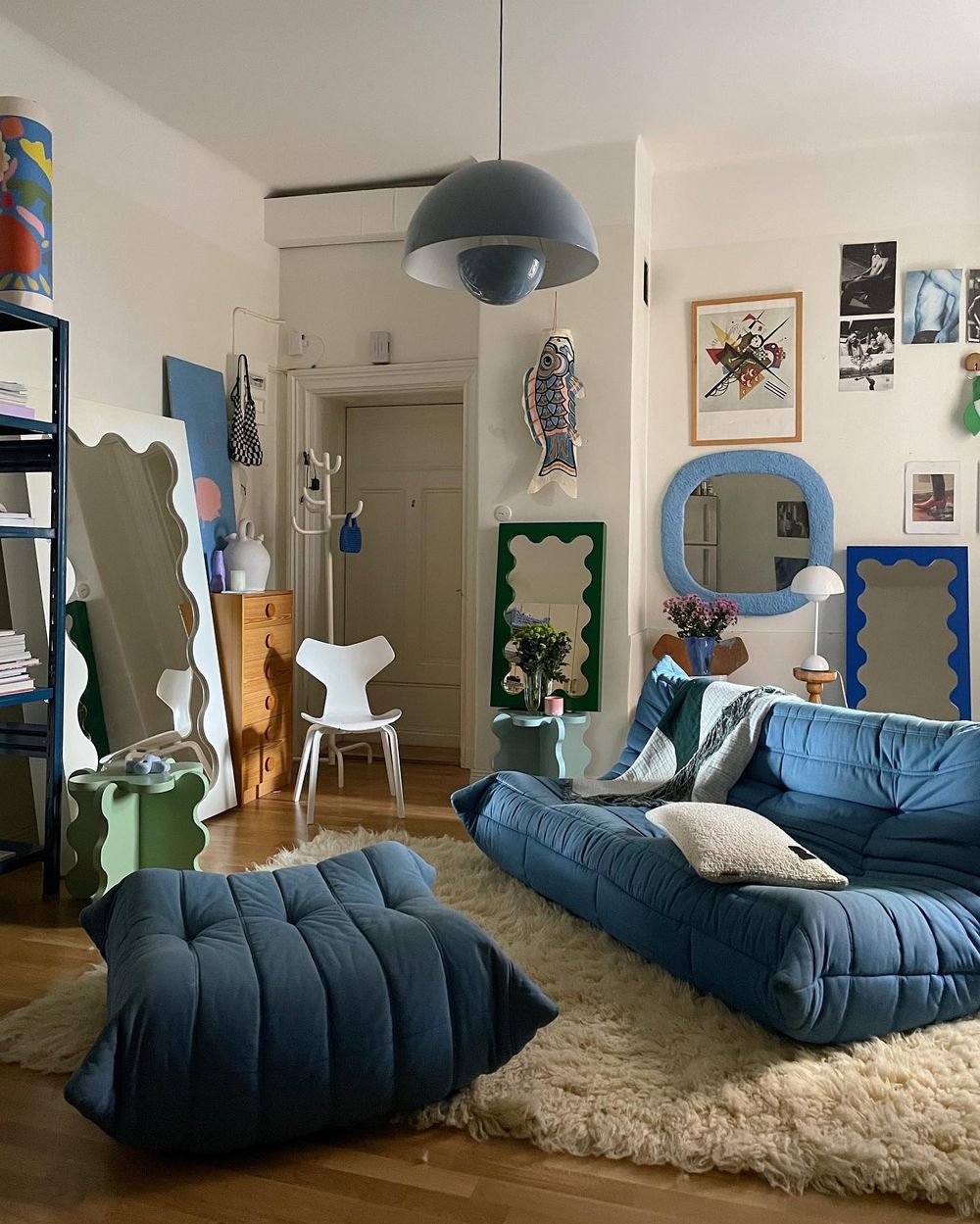 Togo sofa blue with Footrest ideas @gustafwestman