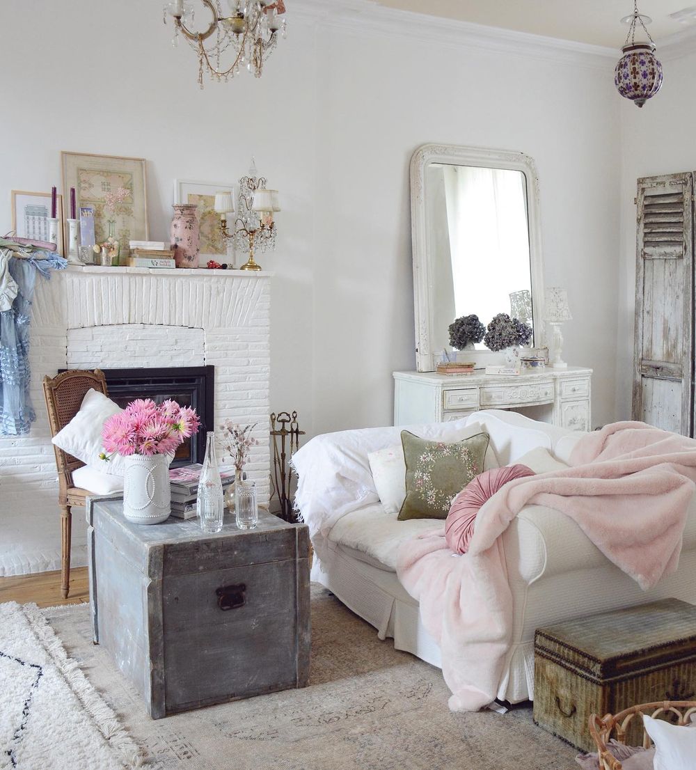 overstuffed shabby chic sofas