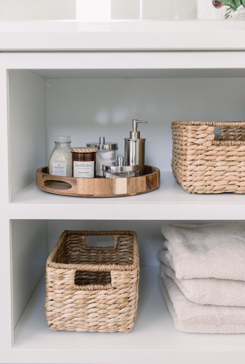 Bathroom Cabinet Organization Pure Salt