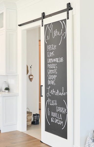 Chalkboard barn door ideas utahvalley