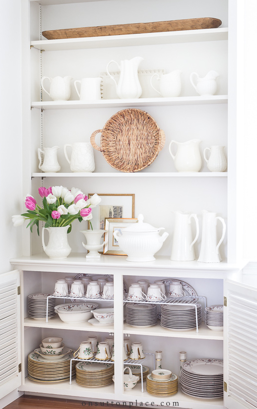 China cabinet hutch organization onsuttonplace