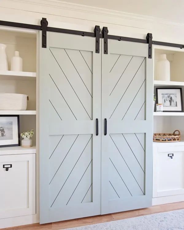 Double barn doors angelamariemade