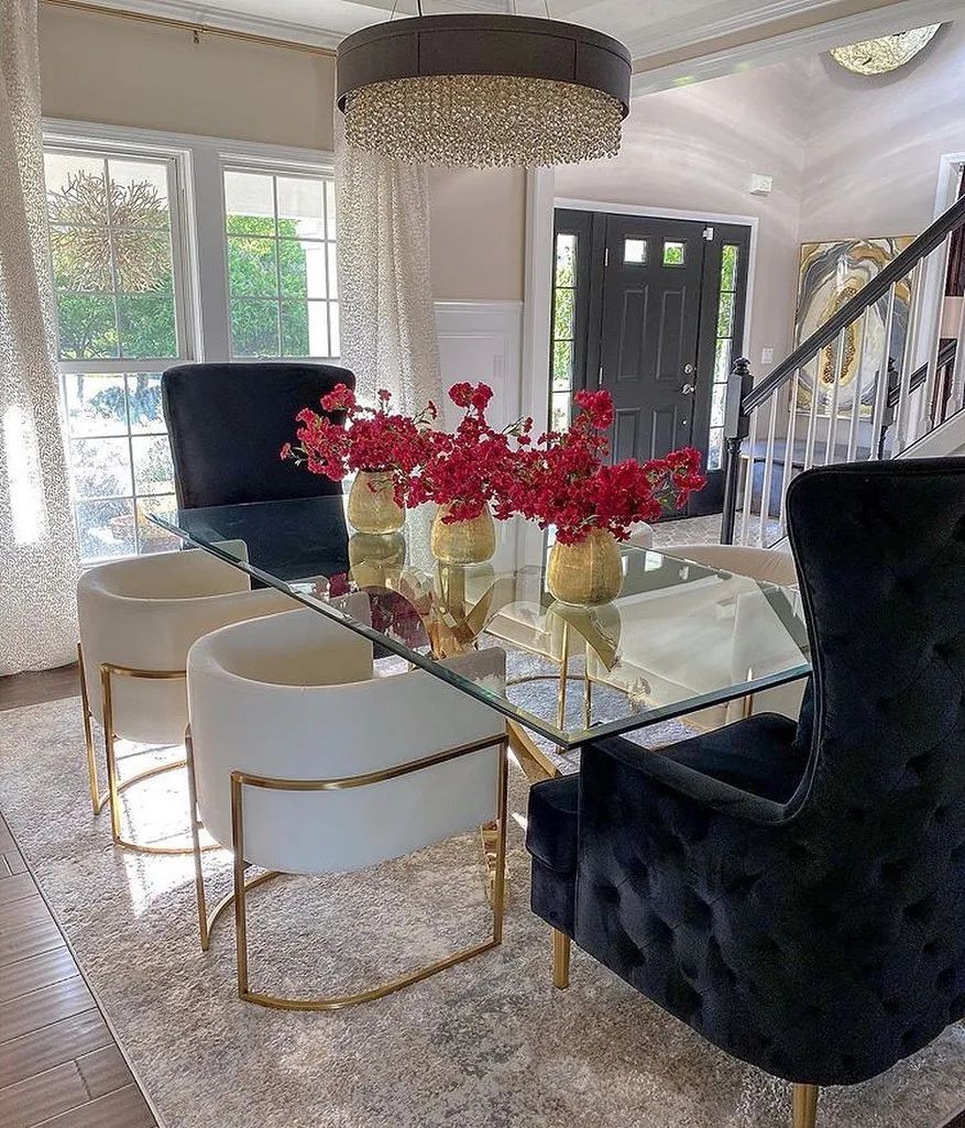 Glam dining table inspireyourhomewith_vanessa