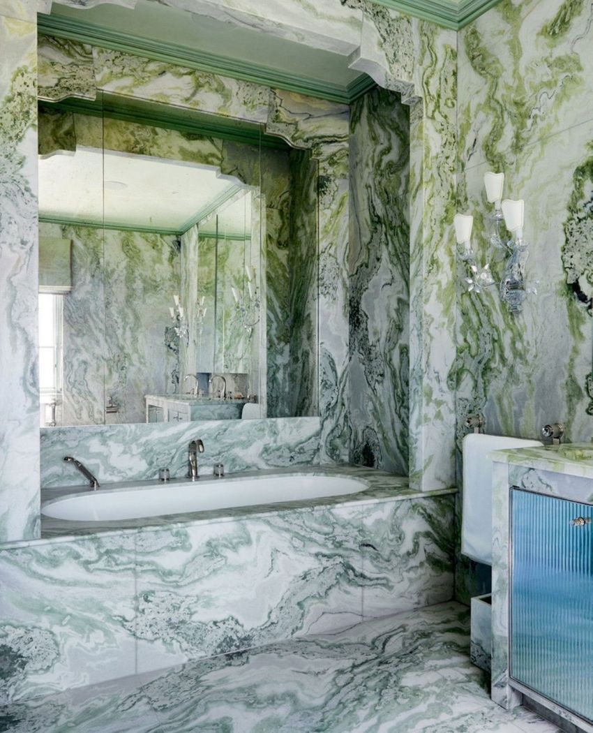 Green bathroom ideas Aphrodite Marble @fracis_sultana