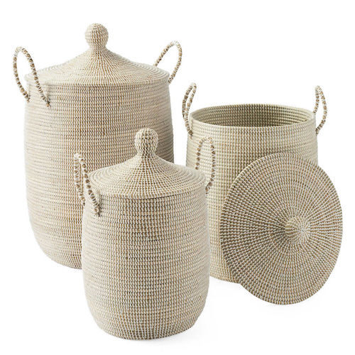 Jute Storage Baskets for Laundry