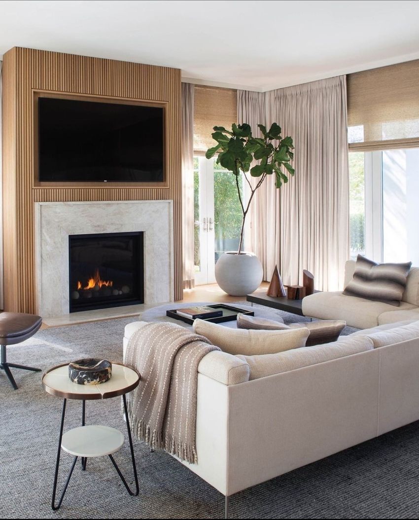 Modern Living Room via Alvarez Morris
