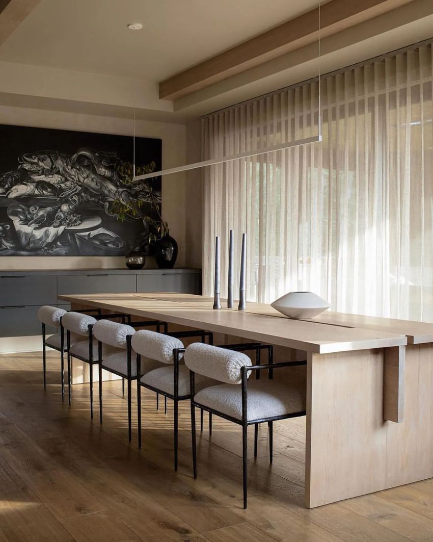 Modern dining room @kaemingkdesign